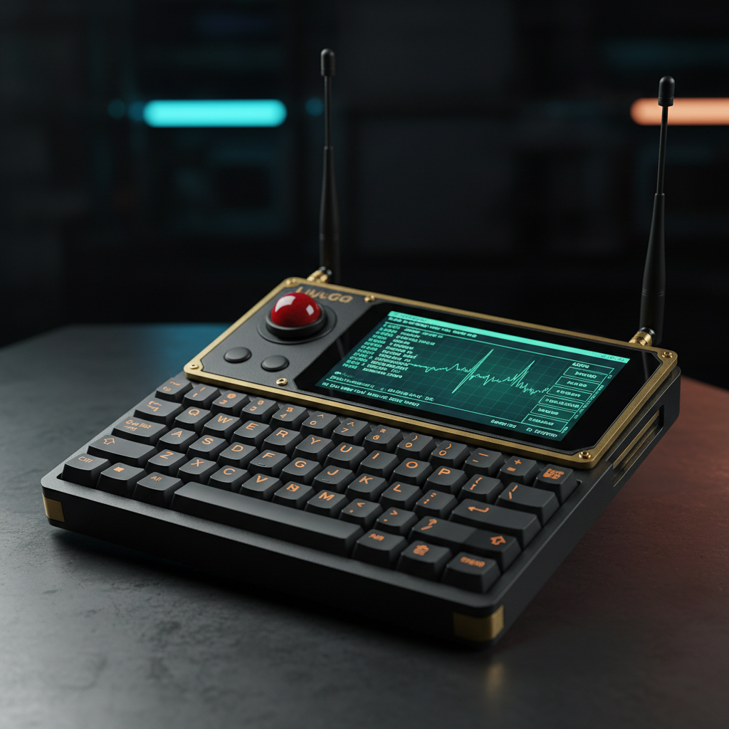 LilyGO T-Deck ESP32-S3 handheld cyberdeck with QWERTY keyboard and color LCD