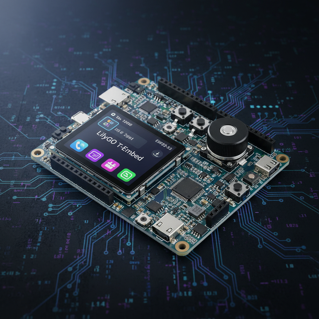 LilyGO T-Embed 101 ESP32-S3 maker development board with LCD and rotary encoder