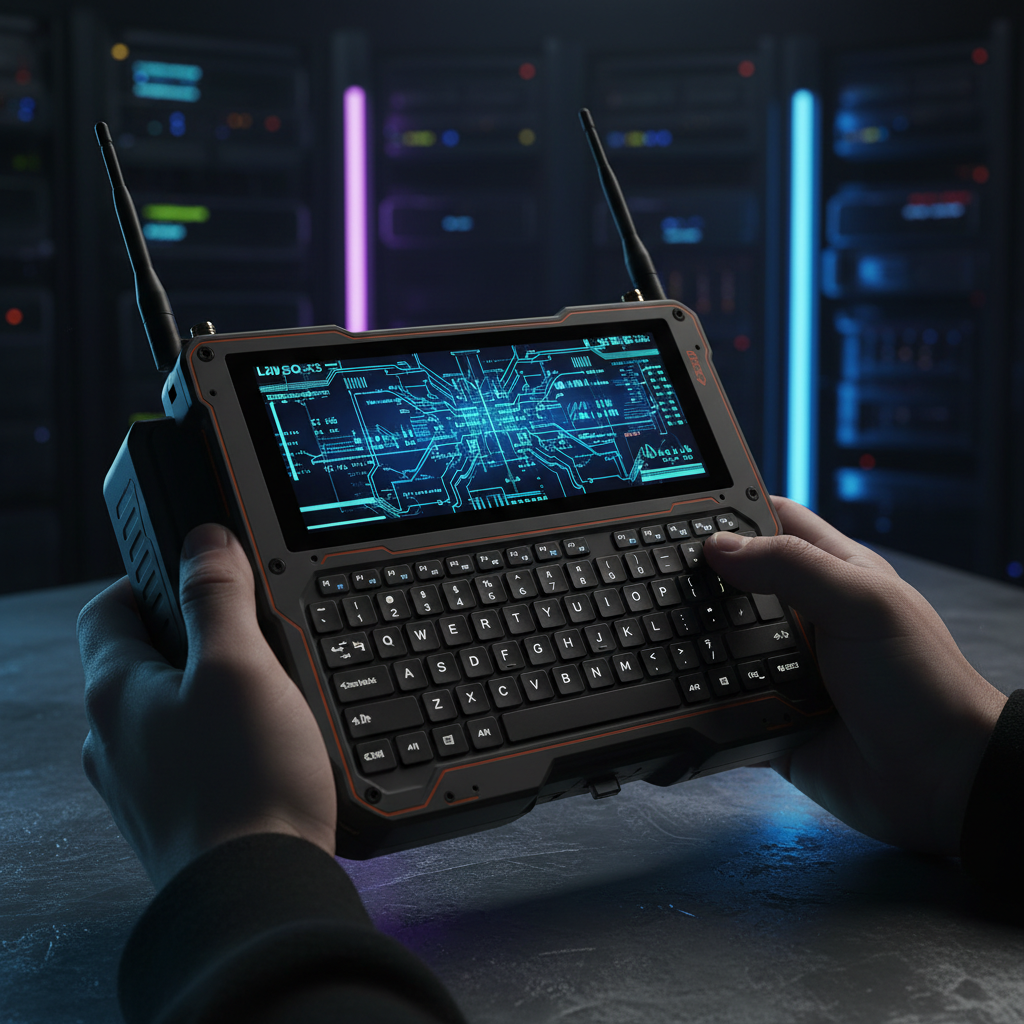 LilyGO T-Deck Plus upgraded handheld cyberdeck with QWERTY keyboard